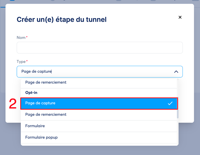 Exemple de page de capture efficace pour votre tunnel de vente Sport Business